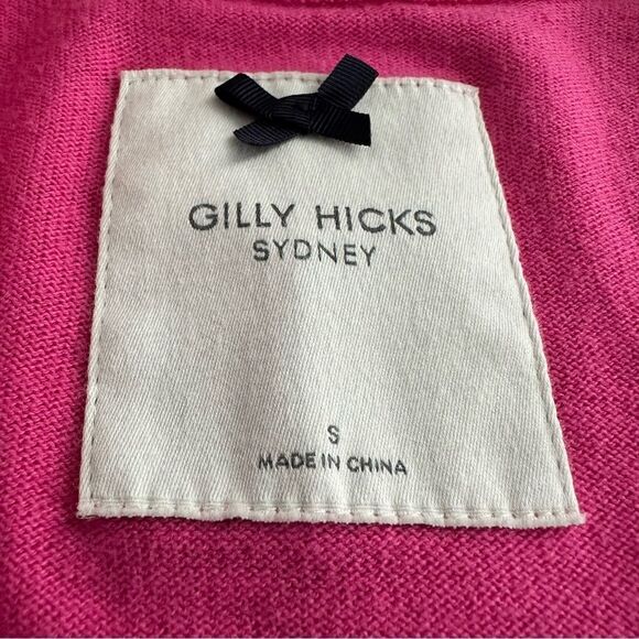 Gilly Hicks by Abercrombie & Fitch Pink Cardigan Sweater Preppy Academia Y2K S - Picture 8 of 9